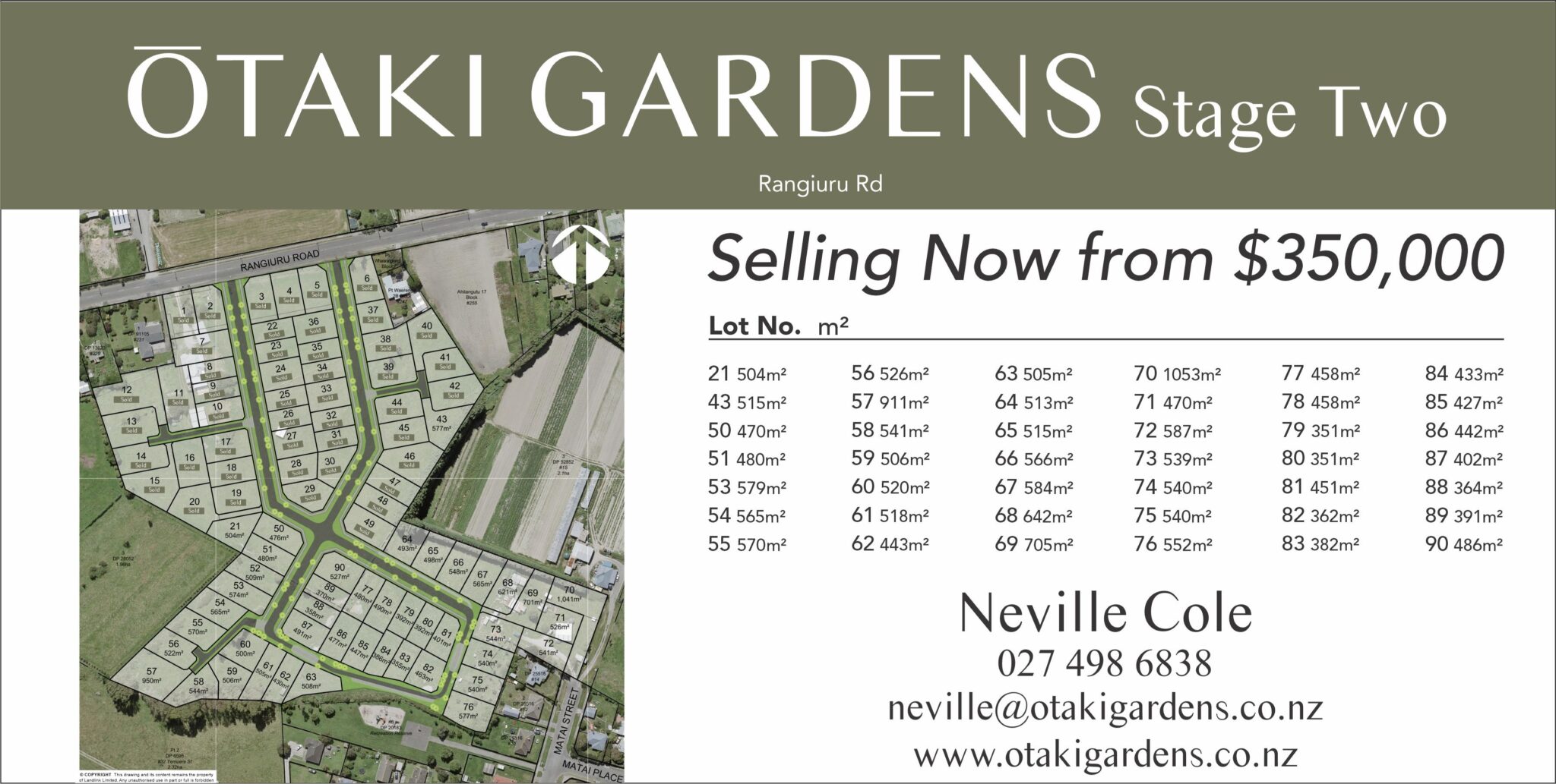 Sections Available Otaki Gardens Available Plots For Sale In Otaki